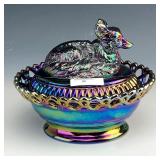 Levay Blk Amethyst Fox Covered Dish