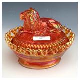 IG Marigold Lion Covered Dish