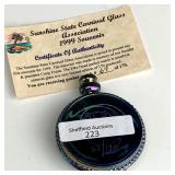 Fenton Amethyst SSCGA Stag Pocket Watch