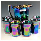 Westmoreland Amethyst Flute Water Set