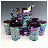 LG Wright Amethyst Grape & Lattice Water Set