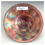 Fenton Amethyst Paradise Sodas Plate