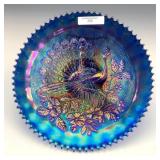 Northwood Blue Peacocks Plate