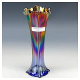 Northwood Blue Four Pillars Vase