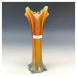 Northwood Aqua Opal Four Pillars Vase