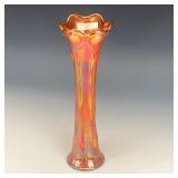 Imperial Marigold Beaded Bullseye Vase