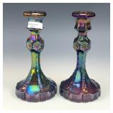 Imperial Purple Six Sided Candleholder Set