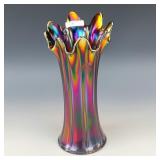 Northwood Purple Thin Rib Mid-Size Vase