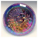 Northwood Blue Peacocks Plate