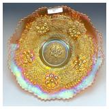 Fenton Marigold Cherry Chain Chop Plate
