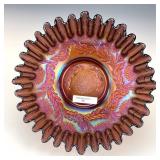 Fenton Amethyst Ten Mums Bowl