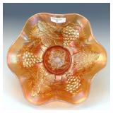 Dugan Peach Opal Heavy Grape Bowl