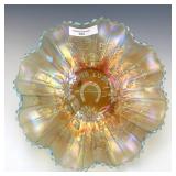 Northwood Aqua Opal Good Luck Bowl