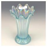 Northwood Ice Blue Thin Rib Vase