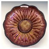 Millersburg Amethyst Rays & Ribbons Bowl