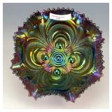 Imperial Purple Scroll Embossed Bowl