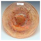 Fenton Marigold Two Flowers Plate