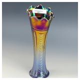 Northwood Blue Drapery Variant Vase