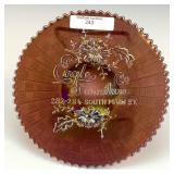 Northwood Amethyst Eagle Furniture Plate