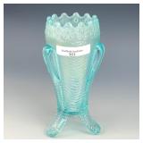 Northwood Ice Blue Daisy & Drape Vase