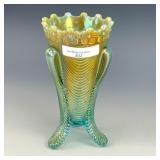 Northwood Pastel Aqua Opal Daisy&Drape Vase