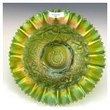 Northwood Electric Green Wishbone Bowl