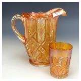 Millersburg Marigold Feather & Heart Water Lot