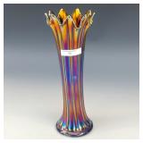 Northwood Blue Thin Rib Vase