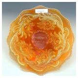 Fenton Marigold Heart & Vine Advertising Plate