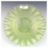 Northwood Lime Green Hearts & Flowers Bowl
