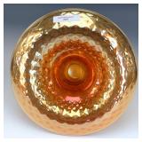 Imperial Marigold Diamond Quilt Compote