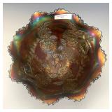 Fenton Blue Chrysanthemum Bowl