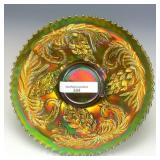 Fenton Green Pinecone Plate