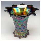 Dugan Purple Lined Lattice Squatty Vase