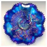Northwood Blue Peacocks Bowl