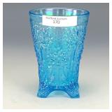 Fenton Celeste Blue Orange Tree Tumbler
