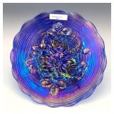 Northwood Blue Rose Show Plate