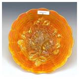 Northwood Dark Marigold Rose Show Plate