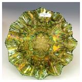 Millersburg Green Fleur de Lis Bowl