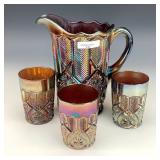 Millersburg Amethyst Feather & Heart Water Lot