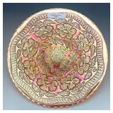 Fenton Marigold Two Flowers Plate