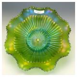 Northwood Emerald Green Stippled Ray Bowl