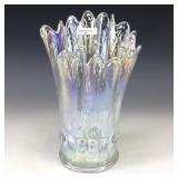 Fenton White Good Luck Vase