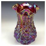 Fenton Red Poppy Show Vase