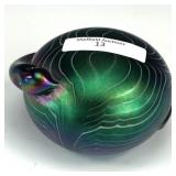 Crider Green Ball with Worm Paperweight