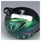 Crider Green Apple with Worm Paperweight