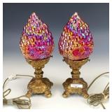 Red Grape Cluster Lamp Set
