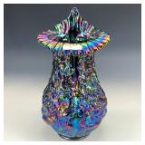 Fenton Amethyst Poppy Show Vase