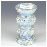 Czech White Hobs Vase