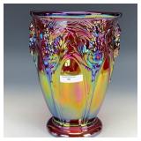 Fenton Red Alpine Thistle Vase